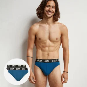 Pack de 2 calzoncillos tipo slip de hombre de termorregulación activa Azul Parma Dim Sport