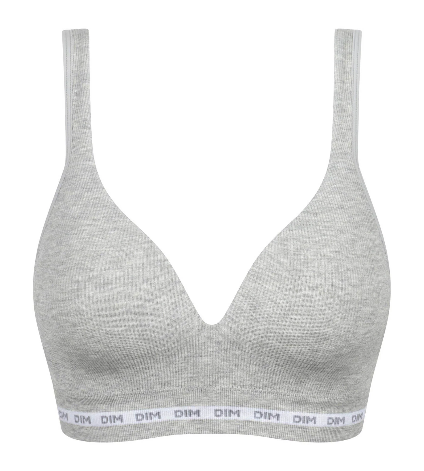 Sujetador con aros acanalado gris Dim Icons - Imagen 6