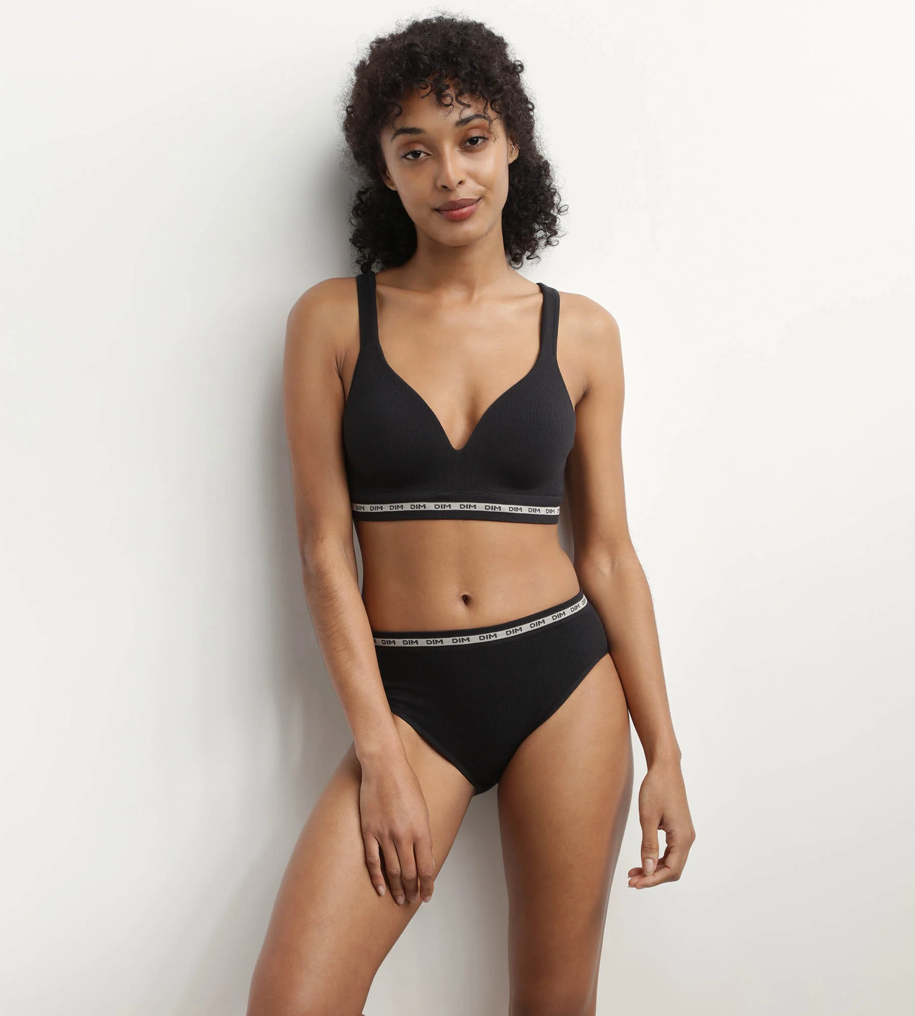 Braga de algodón modal sin costuras Negra Dim Icons Seamless - Imagen 3