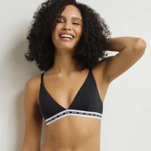 Sujetador triángulo mujer sin aros Negro Dim Icons