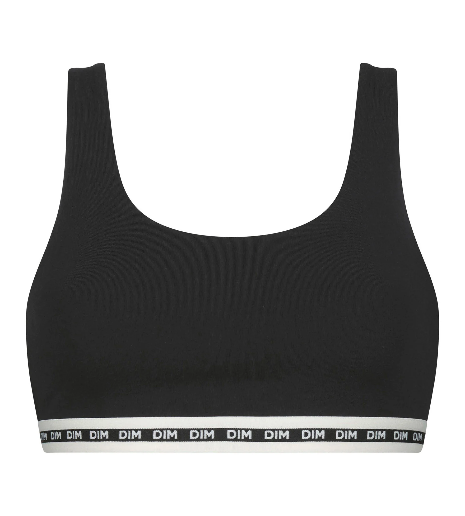 Bralette de mujer de algodón modal Negro Dim Icon Essentiel - Imagen 5