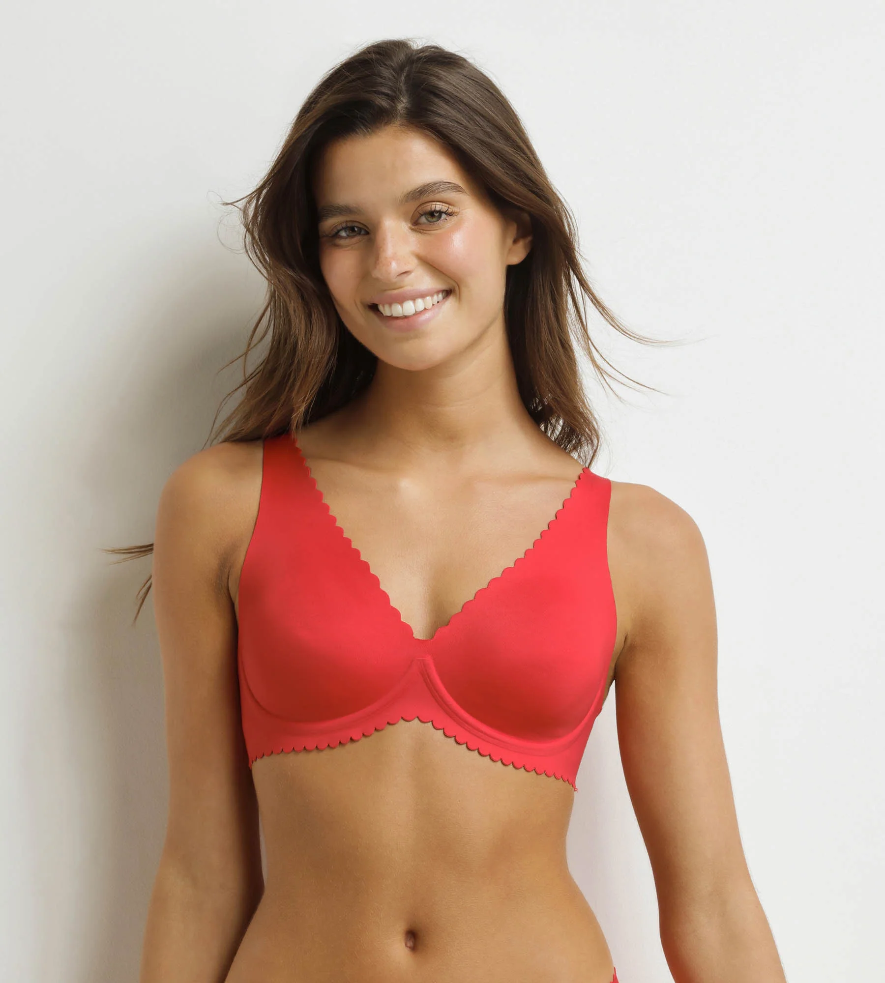 Sujetador pañuelo rojo con aros Body Touch