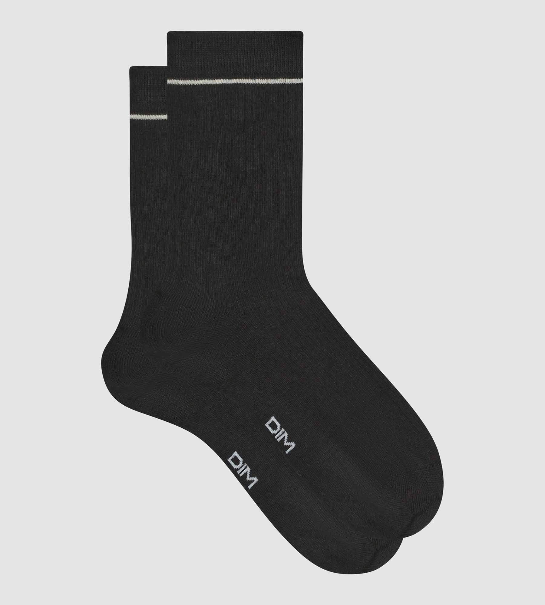 Calcetines unisex de algodón modal acanalado Negro Dim Icons - Imagen 3