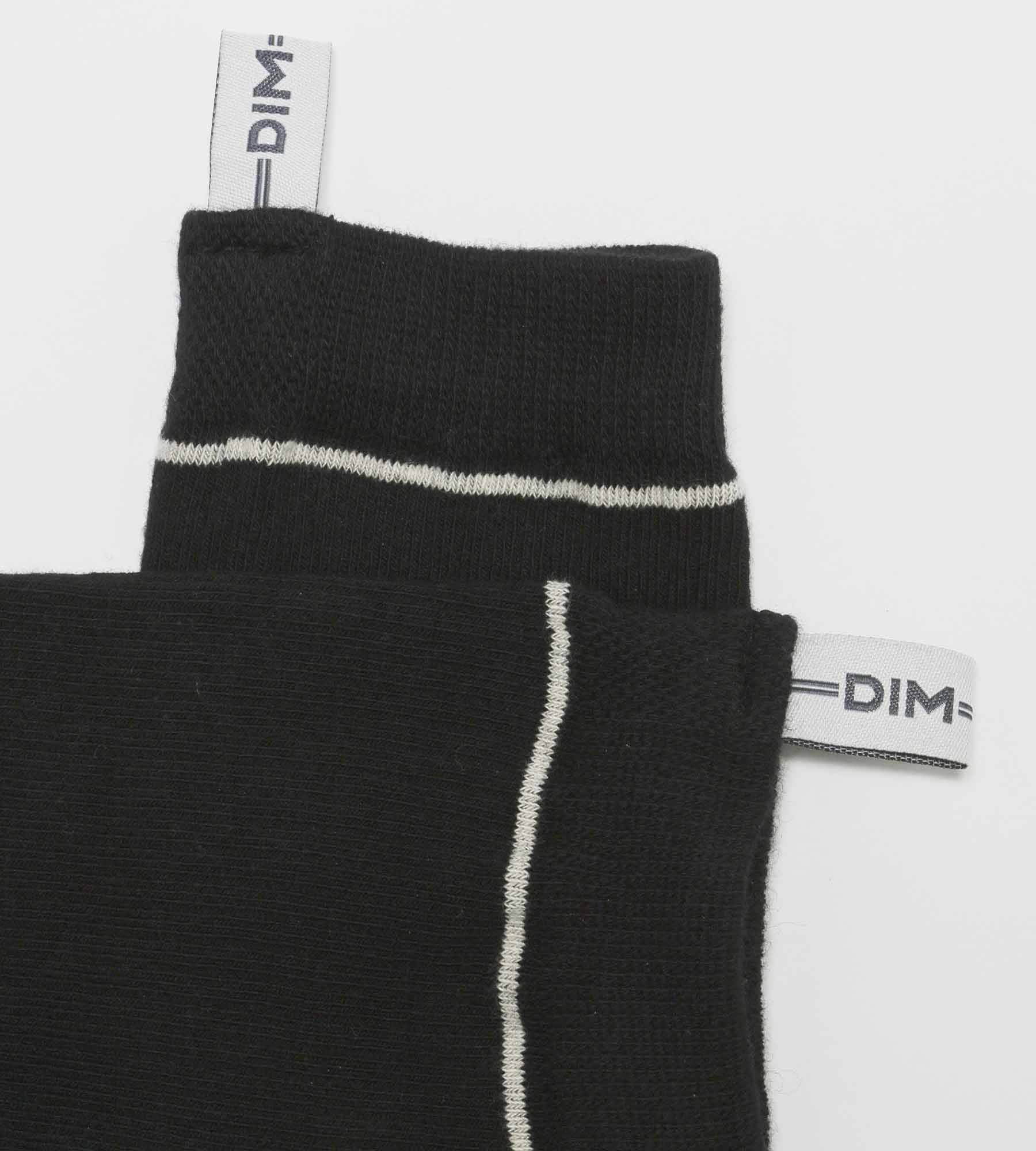 Calcetines unisex de algodón modal acanalado Negro Dim Icons - Imagen 4