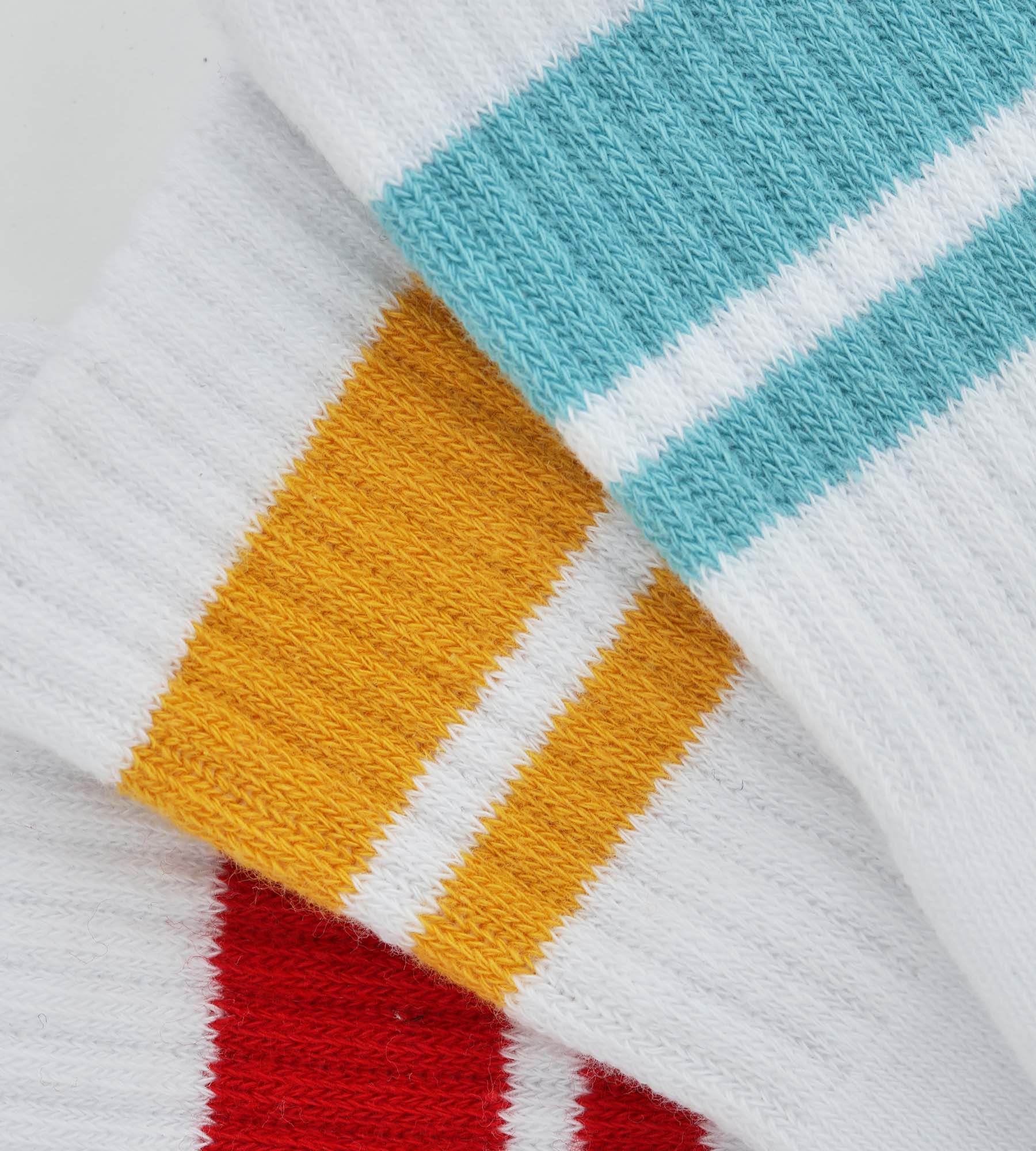 Pack de 3 pares de calcetines infantiles Turquesa Amarillo Rojo Dim Sport - Imagen 3