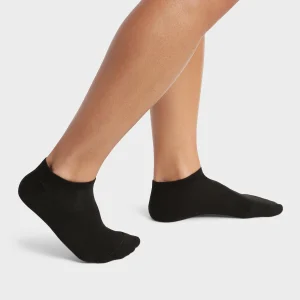 Pack de 2 pares de calcetines bajos de hombre de algodón orgánico Negro Dim Good