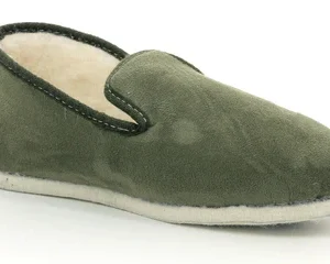 Zapatilla de casa ultra suave en color caqui