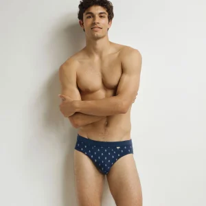 Calzoncillos para hombre Negro con estampado de gotitas de algodón clásico