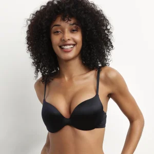 Sujetador push-up de microfibra Negro Dim Comfort Collection
