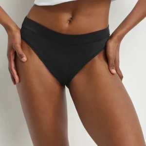 Tanga de mujer de algodón modal Negro Dim Comfort Collection