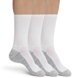 Pack de 3 pares de calcetines de hombre de algodón blanco y gris EcoDim Sport
