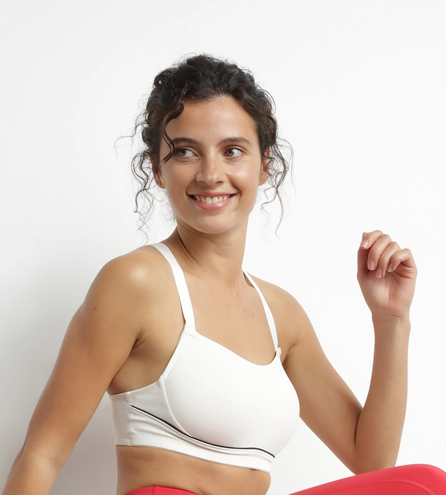 Sujetador deportivo modelador de microfibra Crudo Dim Move