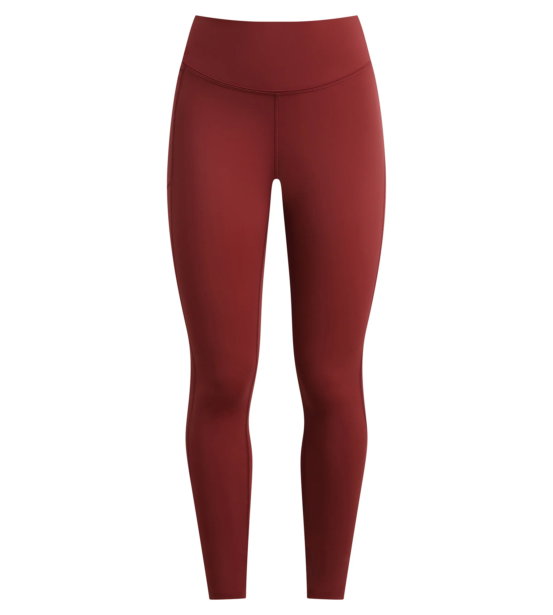 Leggings deportivos de mujer en microfibra modeladora Burdeos Dim Move - Imagen 5