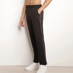 Pantalón deportivo chino para hombre en punto elástico negro Dim Move