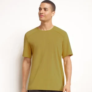 Camiseta deportiva de hombre en tejido vaporoso oliva Dim Move