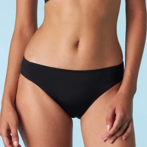 Braga de bikini midi Essential Micro en microfibra negra
