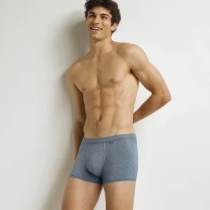 Calzoncillos Boxer Hombre Azul Dim Algodón Modal Clásico