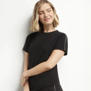 Camiseta deportiva termorreguladora de mujer negra Dim Move