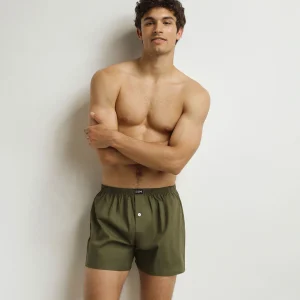 Pantalón corto de tenis verde para hombre Algodón Stretch