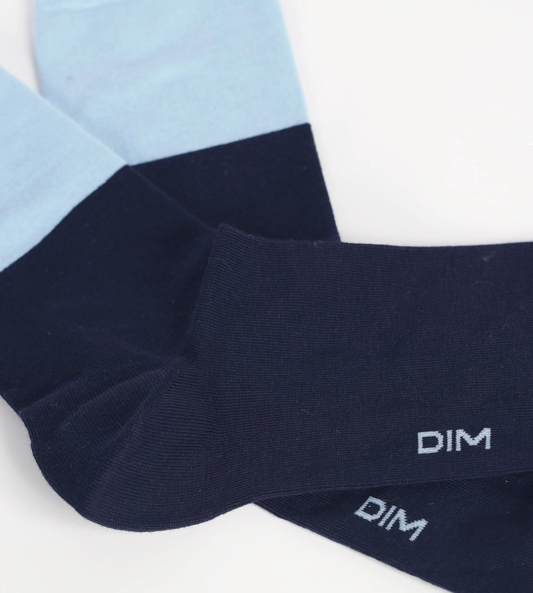 Calcetines de algodón de colores para hombre Azul marino y azul Dim Fashion - Imagen 3