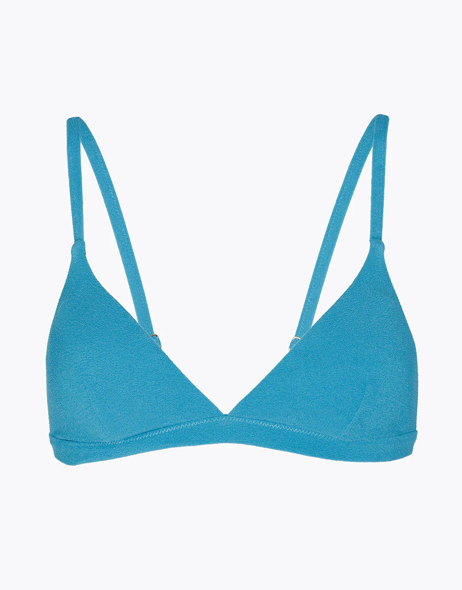 Top de bikini triangular con relleno Spongy Otanio claro - Imagen 6