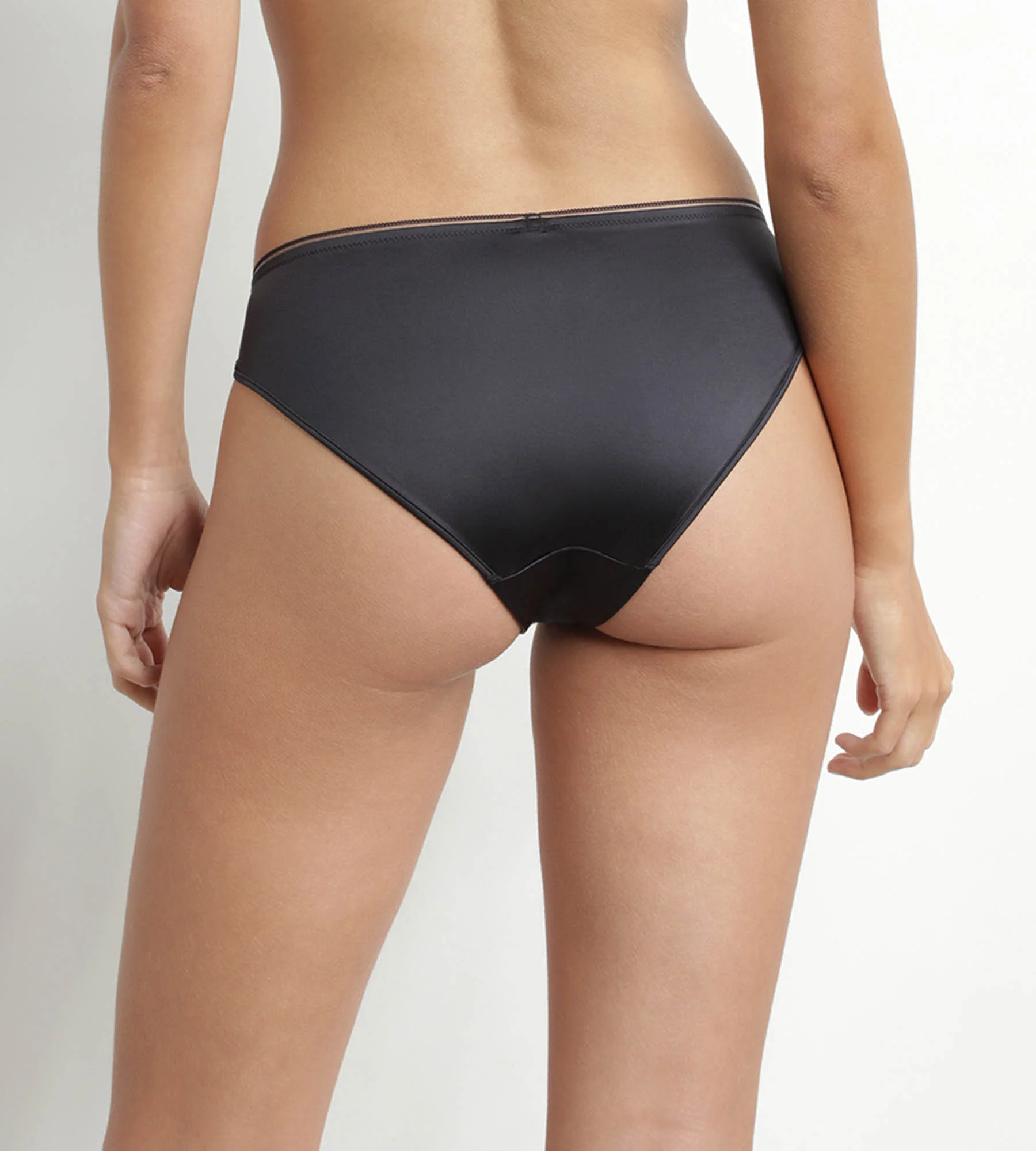 Braga de mujer de microfibra satinada Gris Granito Dim Chéri - Imagen 2