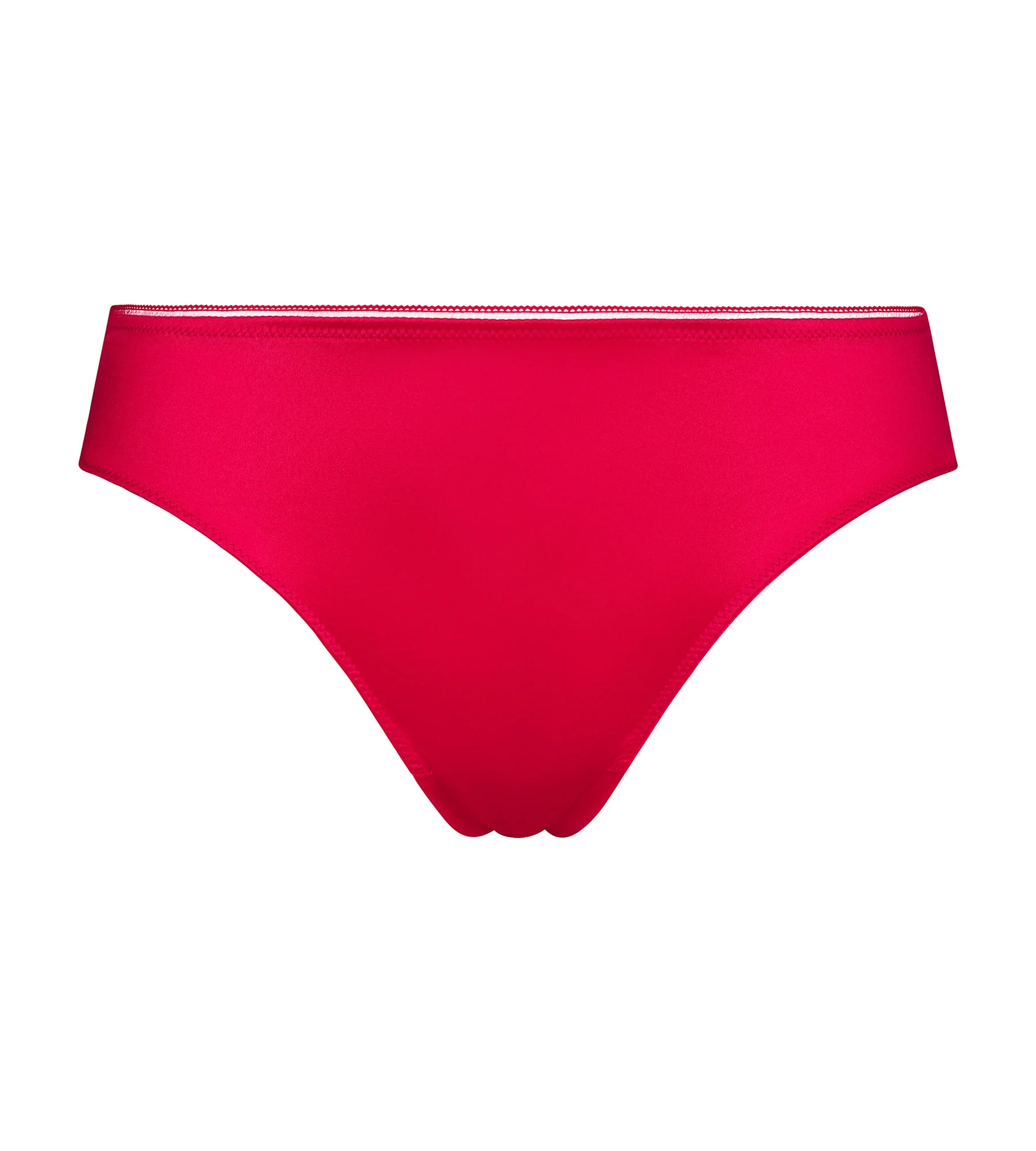 Tanga de microfibra satinada roja Dim Chéri - Imagen 5
