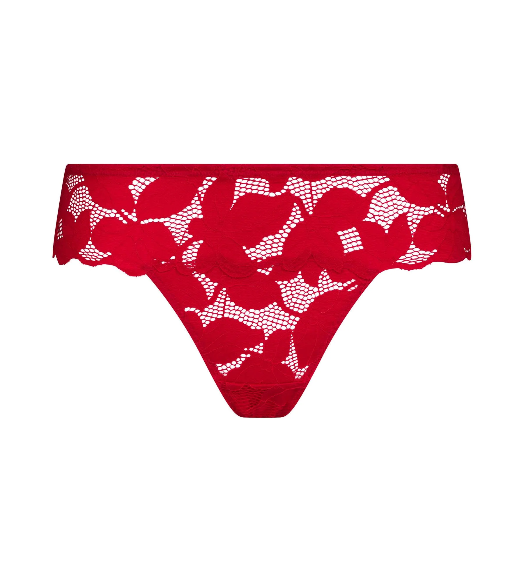 Tanga de mujer de encaje con grandes flores Rouge Chéri Dim Lacy - Imagen 5