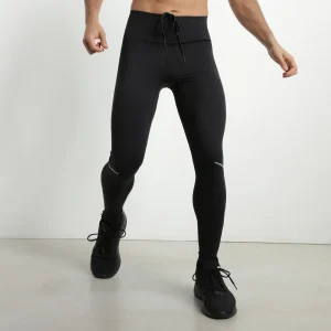 Leggings deportivos ajustables de microfibra para hombre Negro Dim Move