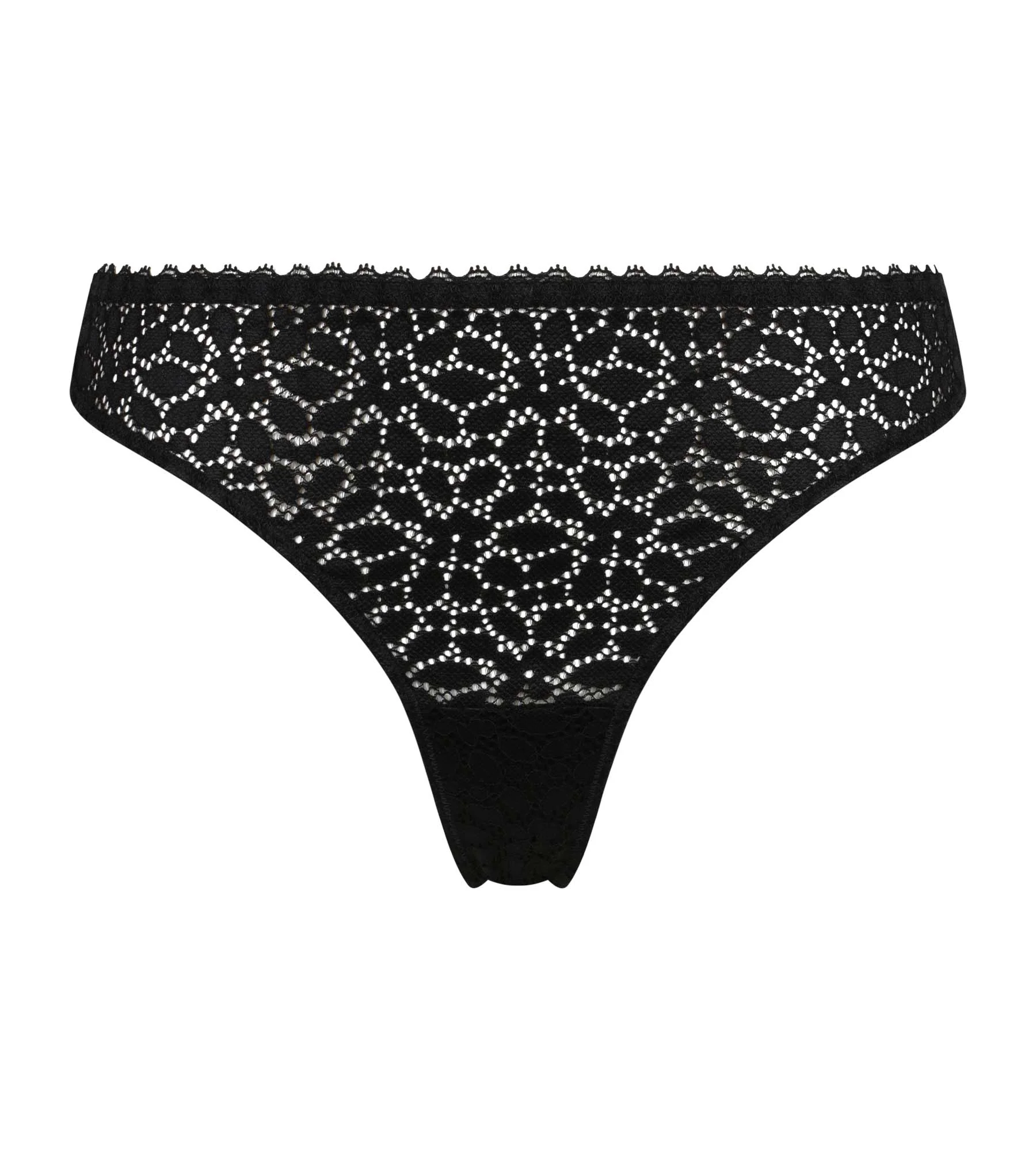 Tanga negro mujer Dim Daily Dentelle - Imagen 5