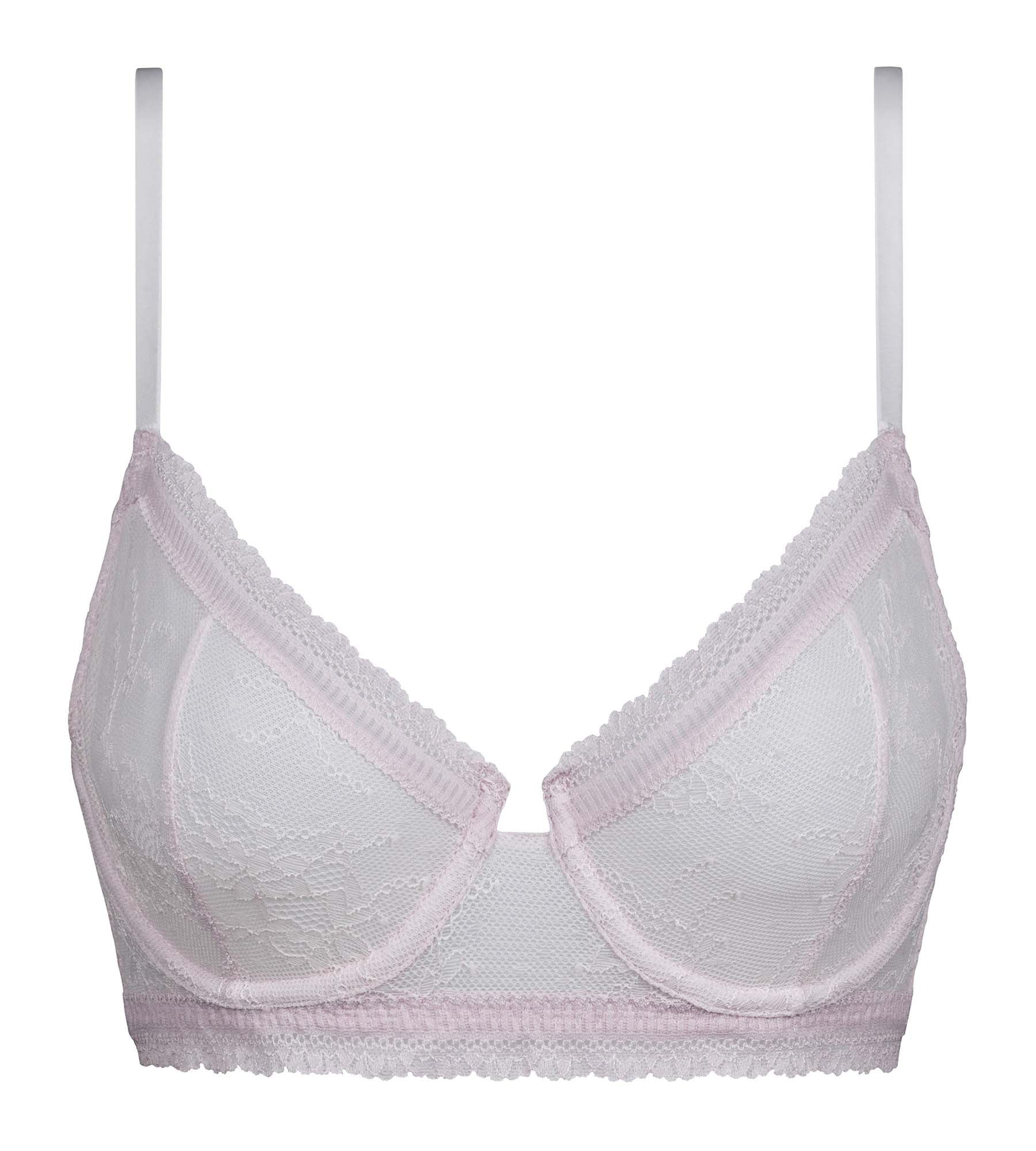 Sujetador con aros de encaje floral Lila Dim Romance - Imagen 5