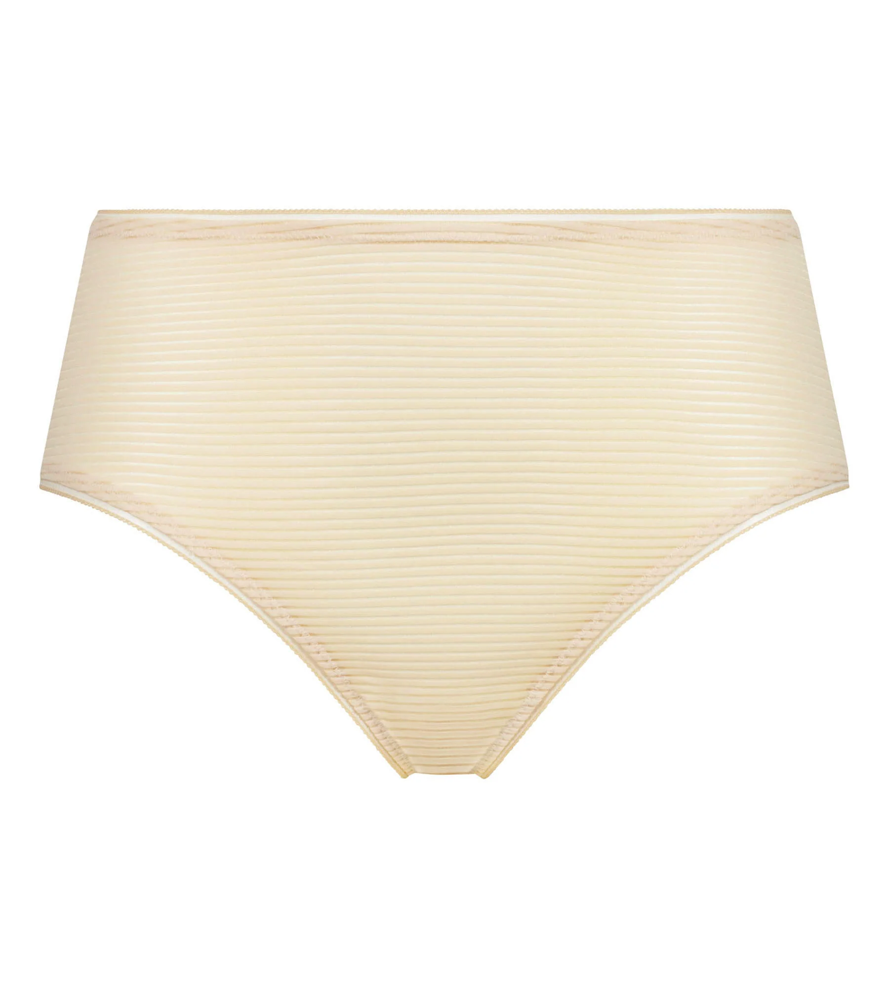 Braga de mujer de cintura alta con rayas beige Dim x Inès de La Fressange - Imagen 5