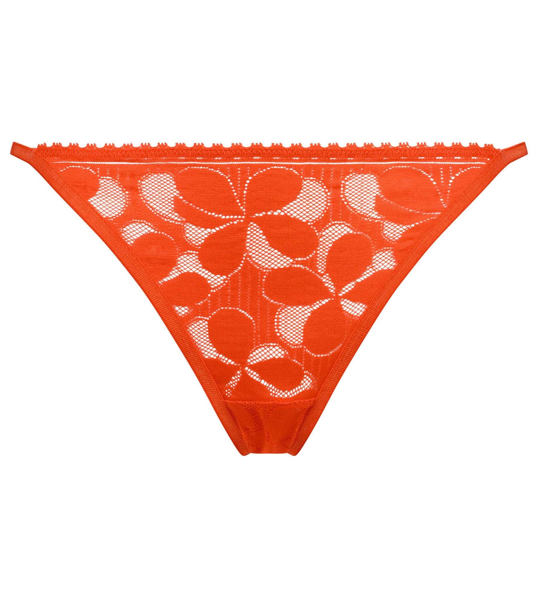 Tanga de mujer Orange Art Flowers - Imagen 5