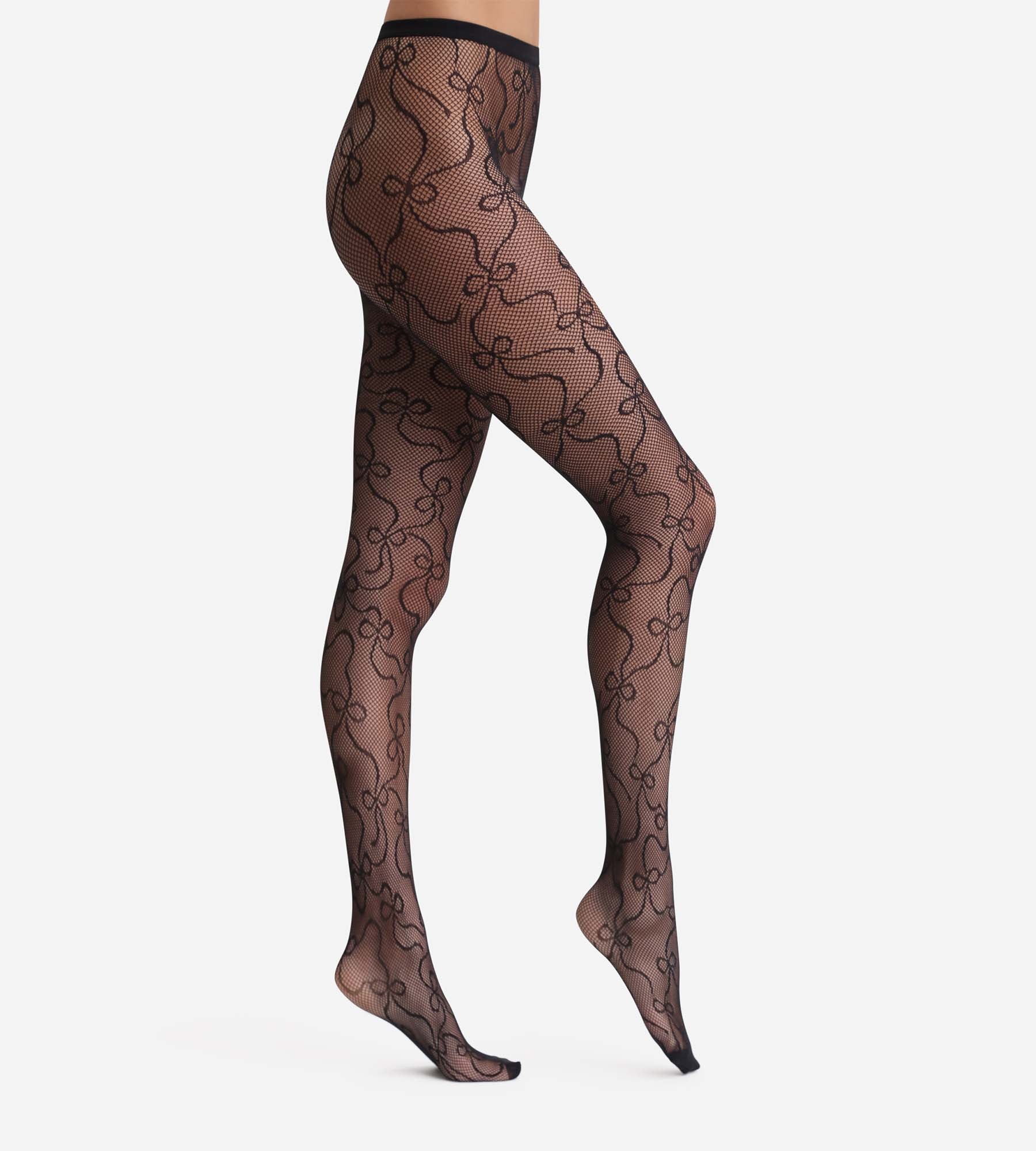 Pantis negras con lazos Dim Style - Imagen 2