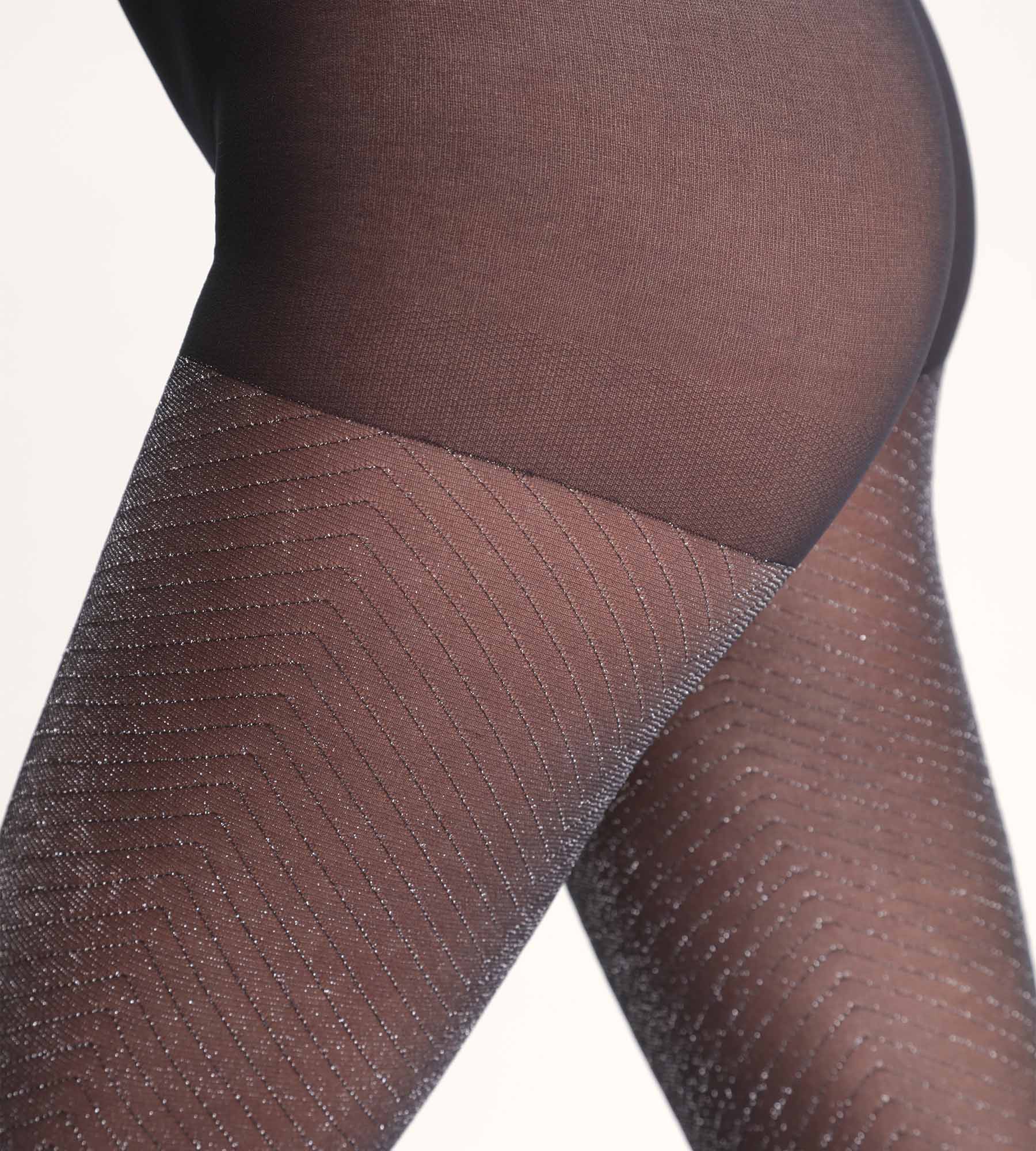 Pantis de lentejuelas negras brillantes Dim Style