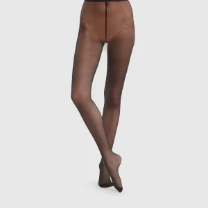Panti negro DIM SIGNATURE Illusion rejilla 20D