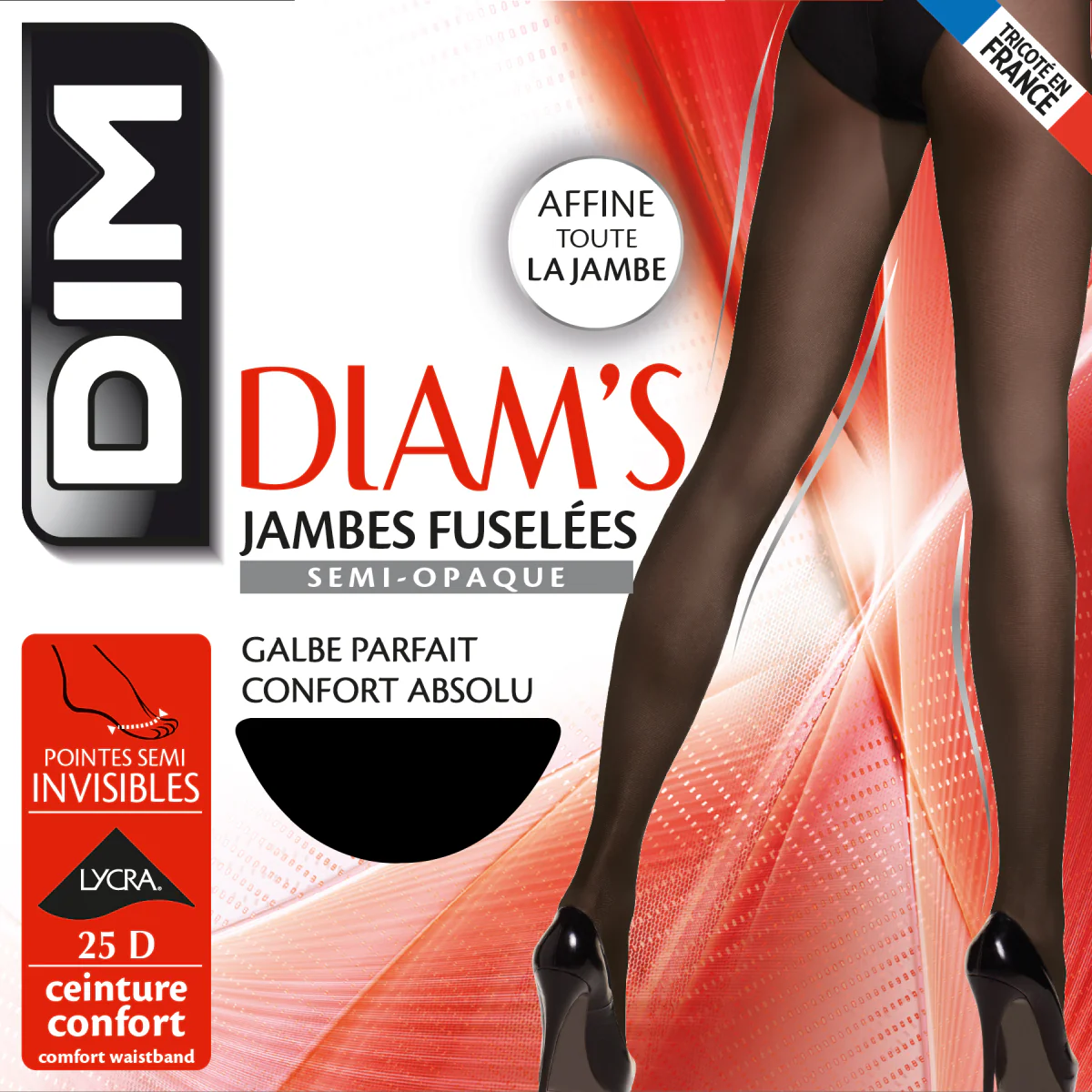Panti negro Diam's Jambes Fuselées 25D - Imagen 4