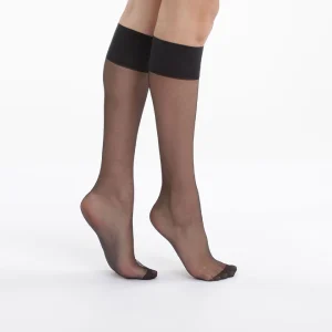 Lote de 2 medias de velo negras Mes Essentiels 15D