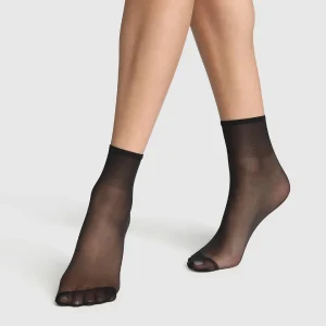 Pack de 2 calcetines de media negros iridiscentes Sublim 14D