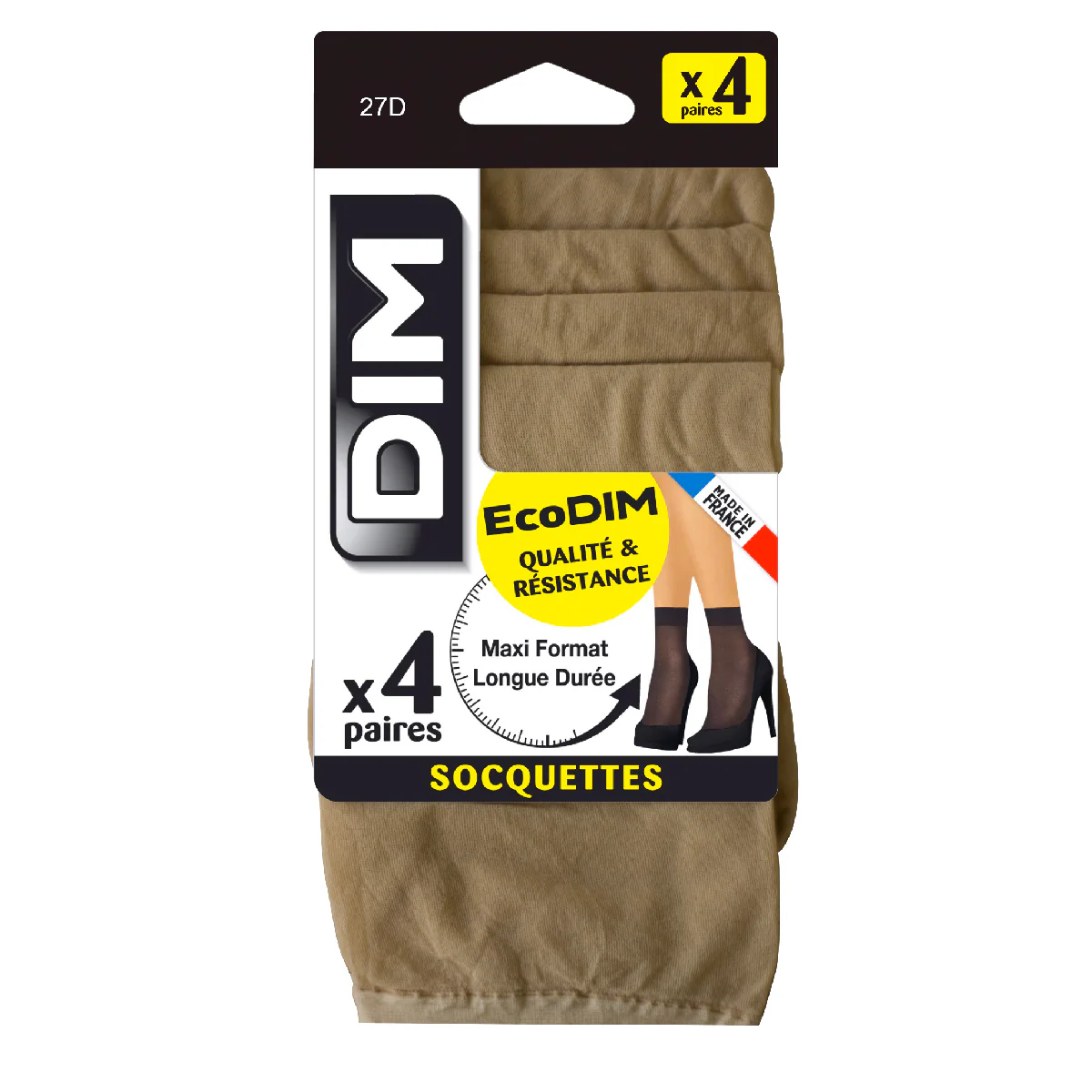 Pack de 4 cacetines medias de ante EcoDIM semi-opacas 30D - Imagen 4