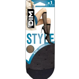 Medias negras efecto bordado 15D Madame So DIM