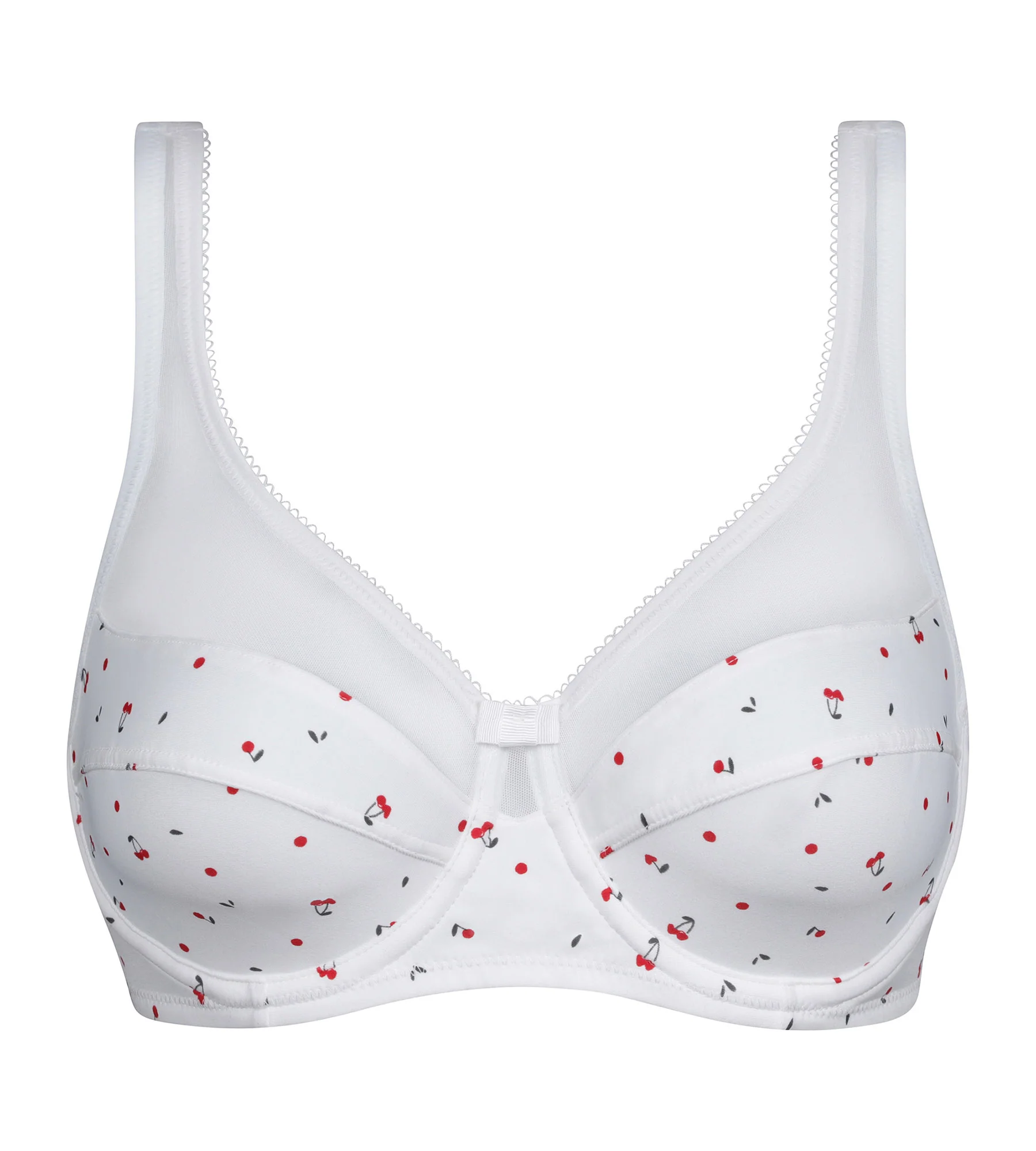 Sujetador con aros de microfibra y tul con estampado de cerezas Dim Generous - Imagen 5