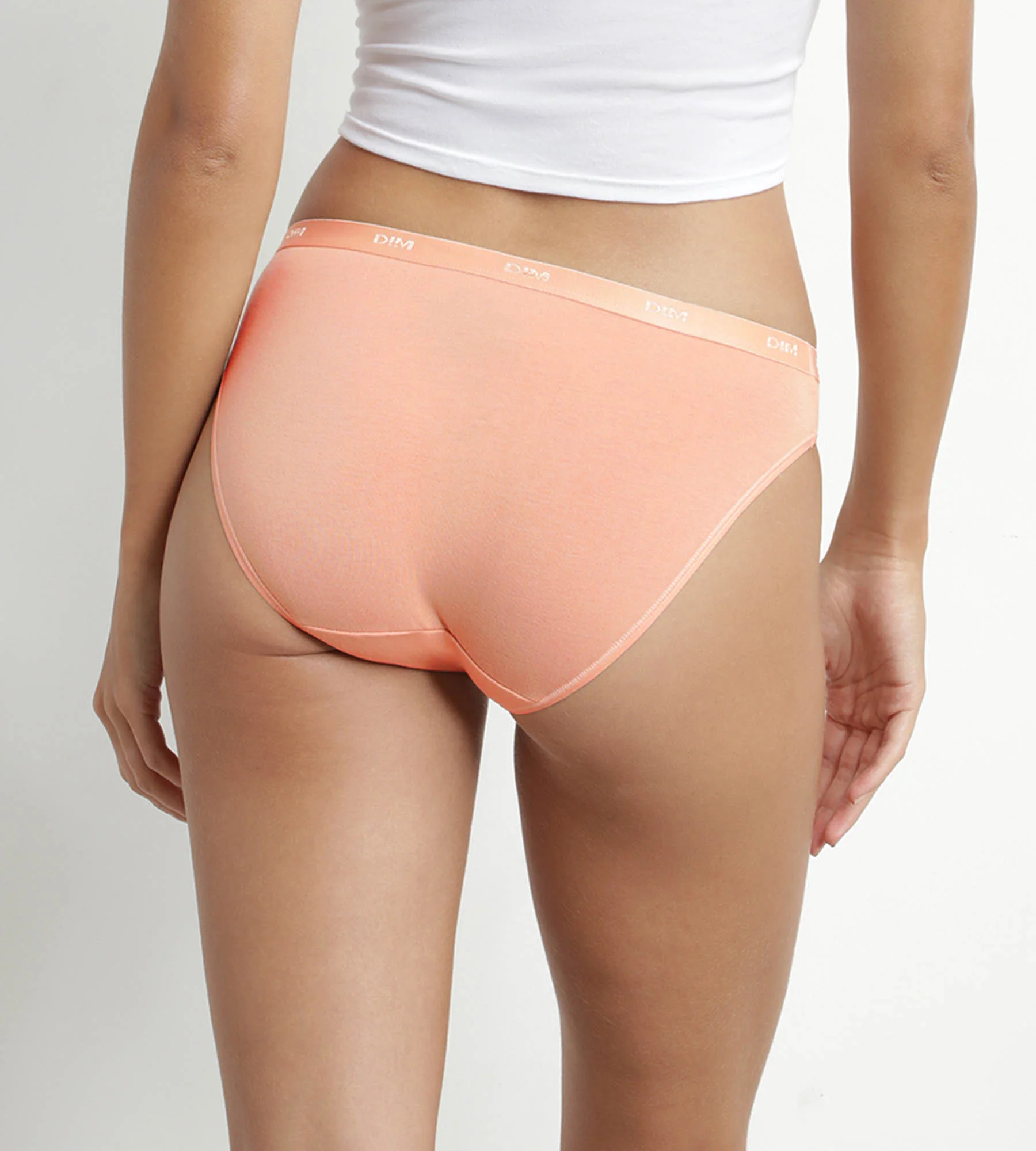 Pack de 3 bragas de algodón elástico naranja Speculos Les Pockets Ecodim - Imagen 2