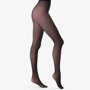 Pantis calientes efecto transparencia Negro Thermo