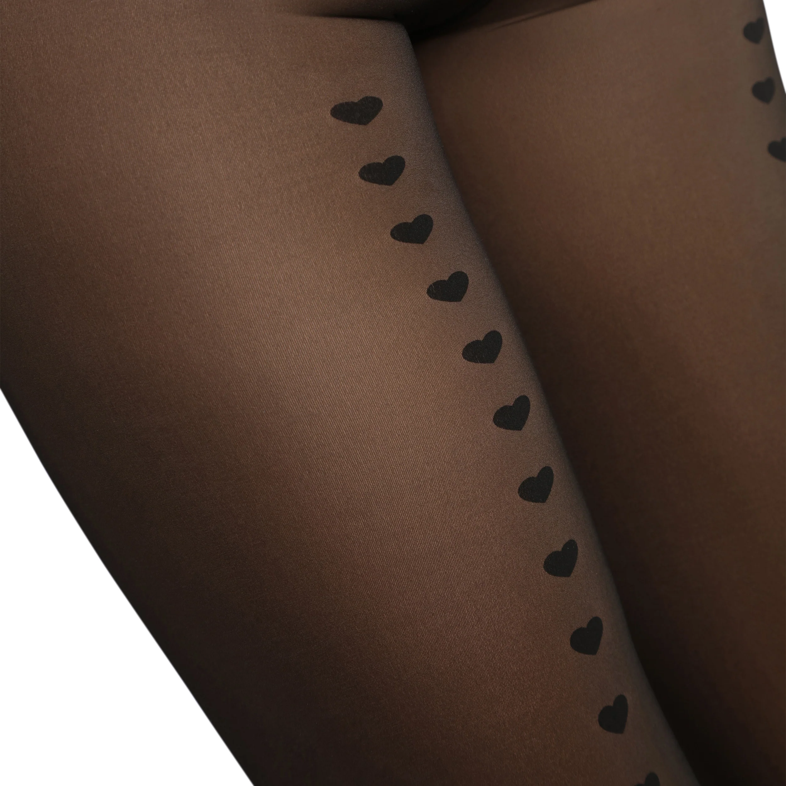 Pantis negras con corazones Thermo - Imagen 2