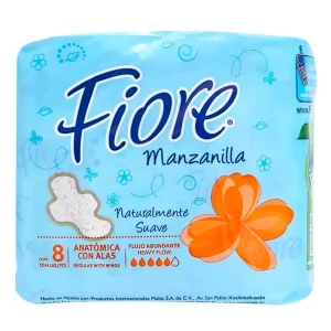 Toalla Femenina Fiore Anatomica C/A 8 PZS