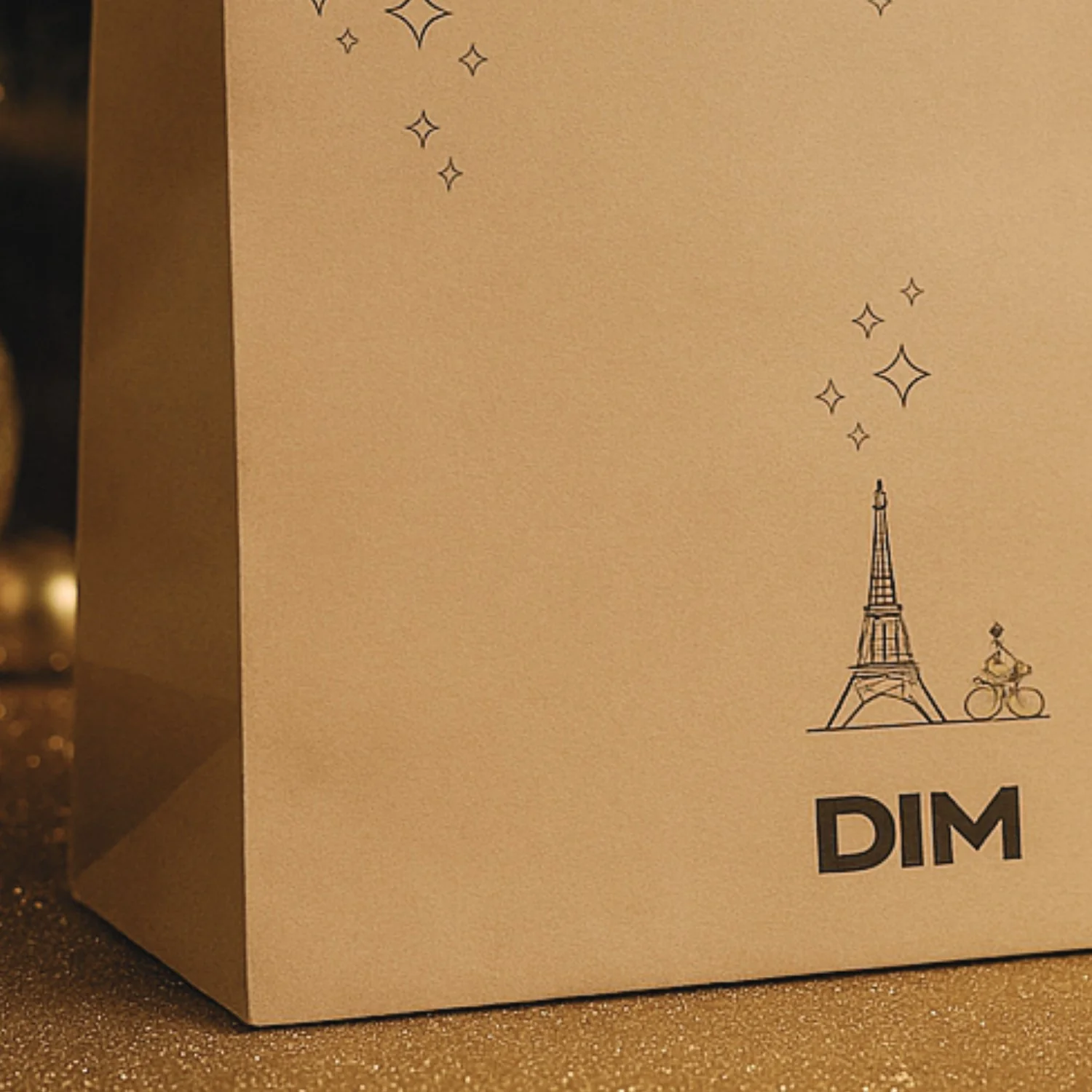 Bolsa de regalo DIM en kraft – Embalaje de Navidad - Imagen 2