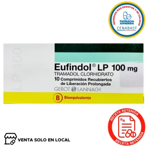 Eufindol LP Comprimidos Recubiertos de Liberación Prolongada 100mg Producto Cenabast (disponible solo para venta presencial)