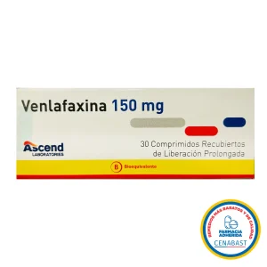 Venlafaxina Comprimidos Recubiertos de Liberación Prolongada 150mg Producto Cenabast