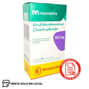 Anfebutamona XL Comprimidos Recubiertos de Liberación Prolongada 150mg (disponible solo para venta presencial)